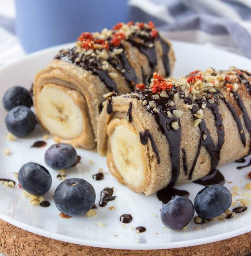 Peanut Butter and Banana Roll-Ups