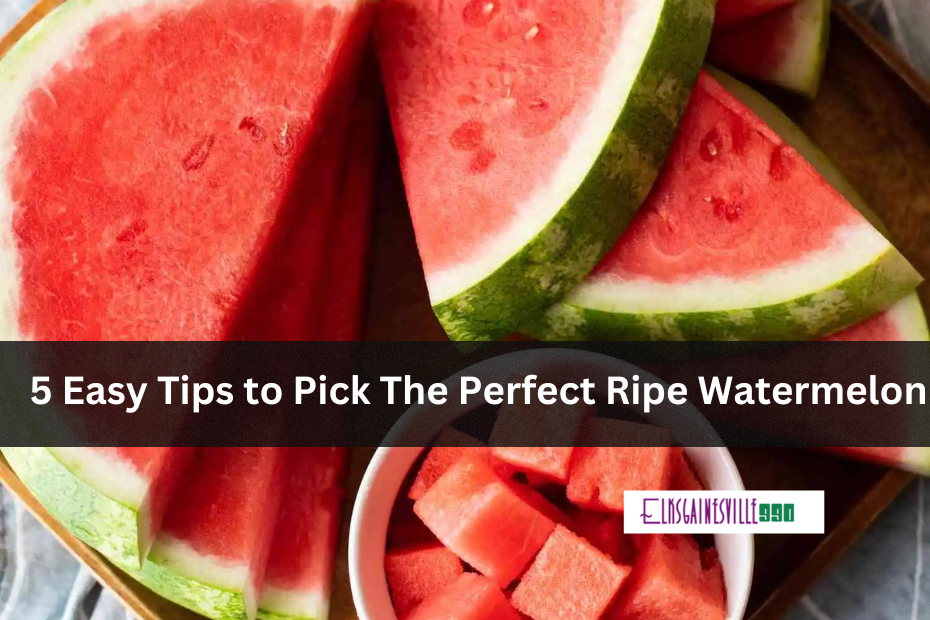 5 Easy Tips to Pick The Perfect Ripe Watermelon